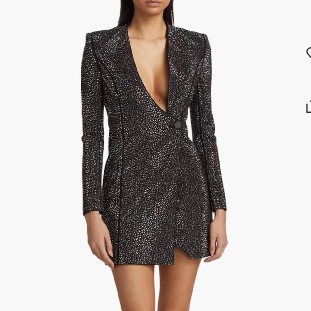 Black Glitter Women's Dress